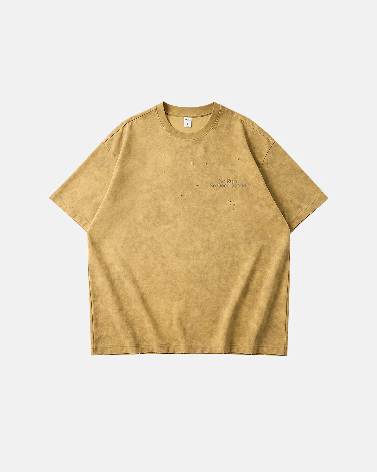 Distressed Tie-Dye Reflective Print T-Shirt | Inflation Streetwear - Image 3