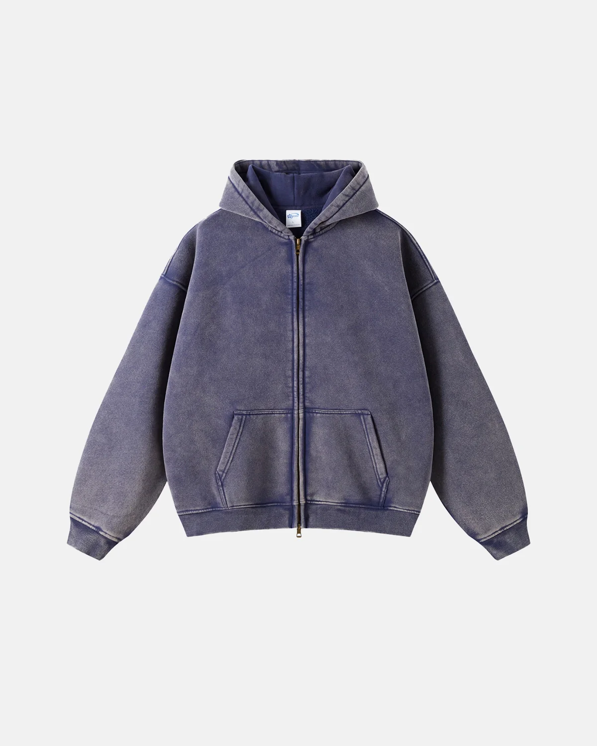 INFLATION Vintage Washed Zip Up Hoodie - Image 10