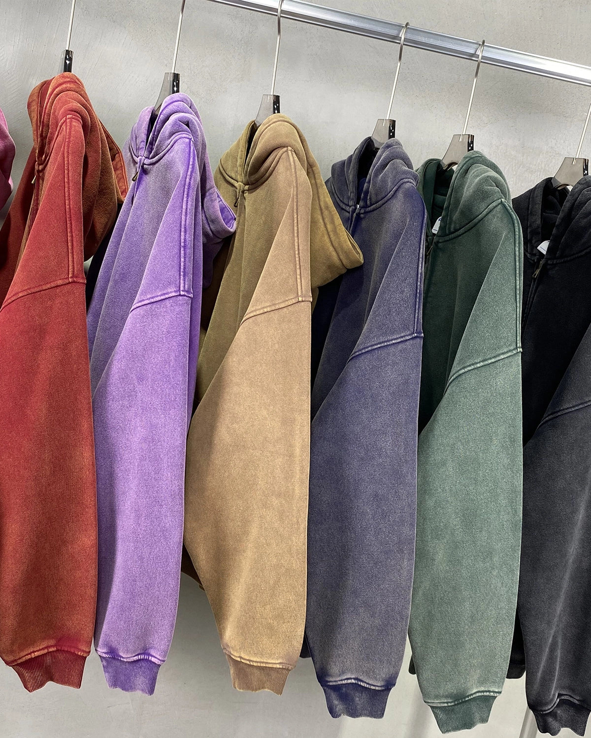 INFLATION Vintage Washed Zip Up Hoodie - Image 21