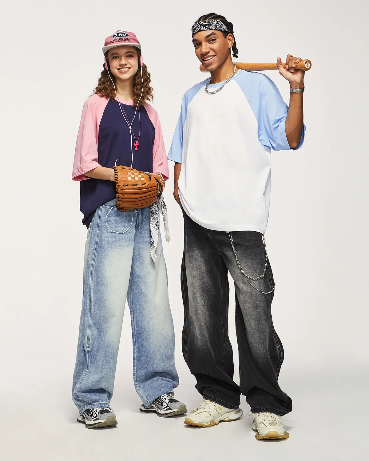 INFLATION Wave Washed Baggy Jeans - Image 12