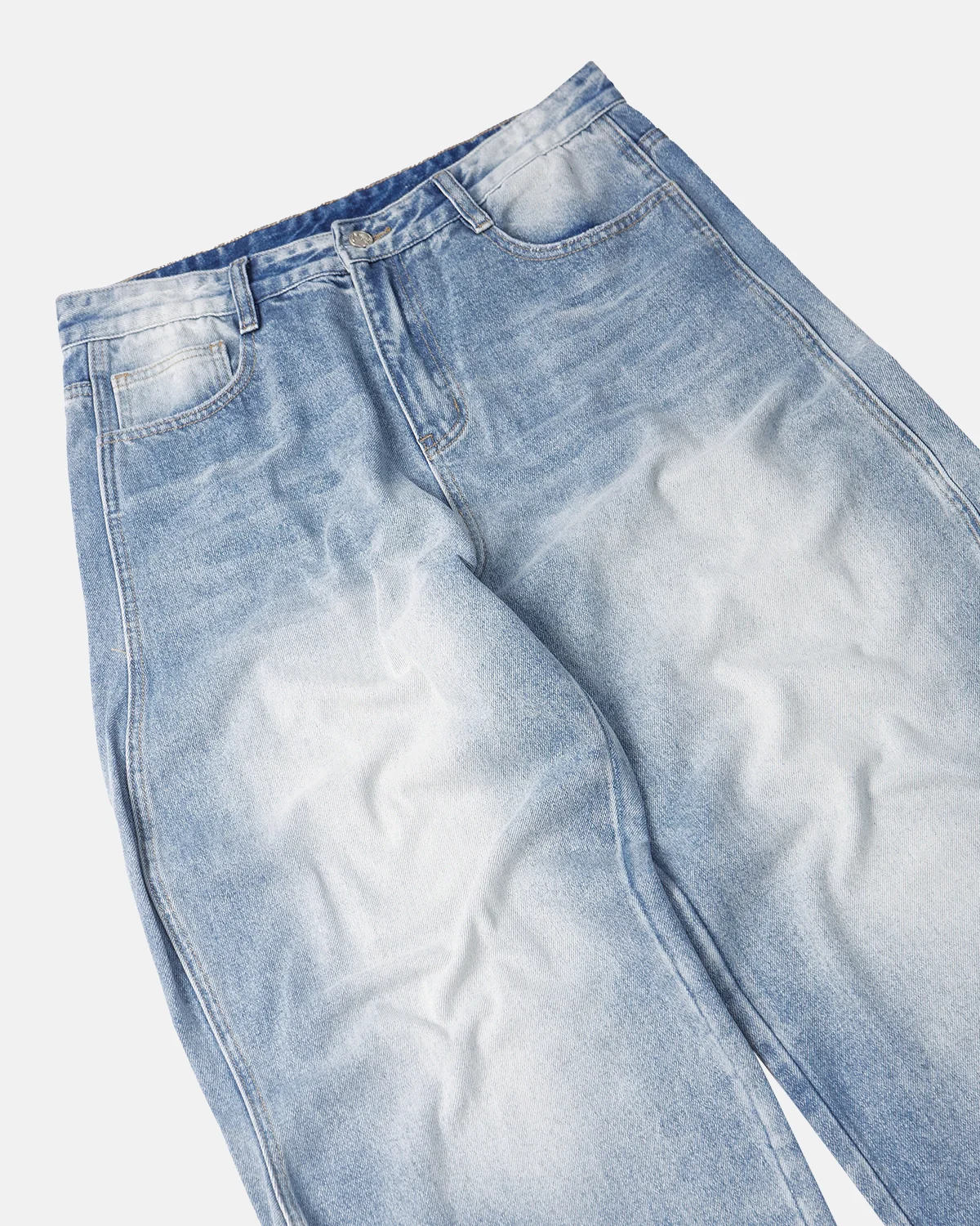 INFLATION Wave Washed Baggy Jeans - Image 8