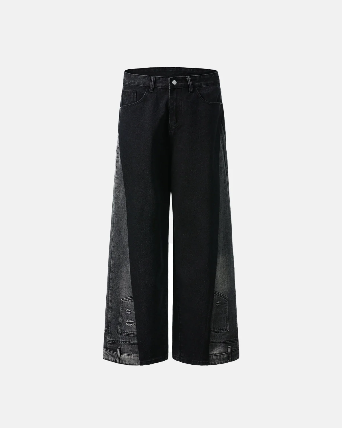 Patchwork Baggy Jeans | Inflation Streetwear - Image 5