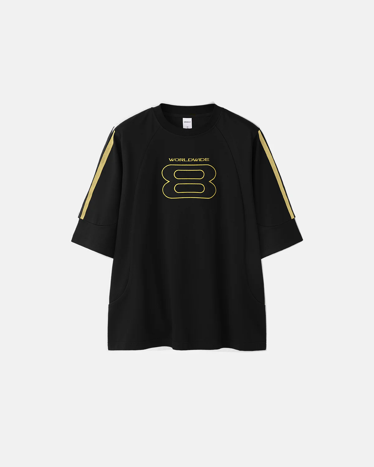 Sporty Patchwork Embroidery Tshirt | Inflation Streetwear - Image 3